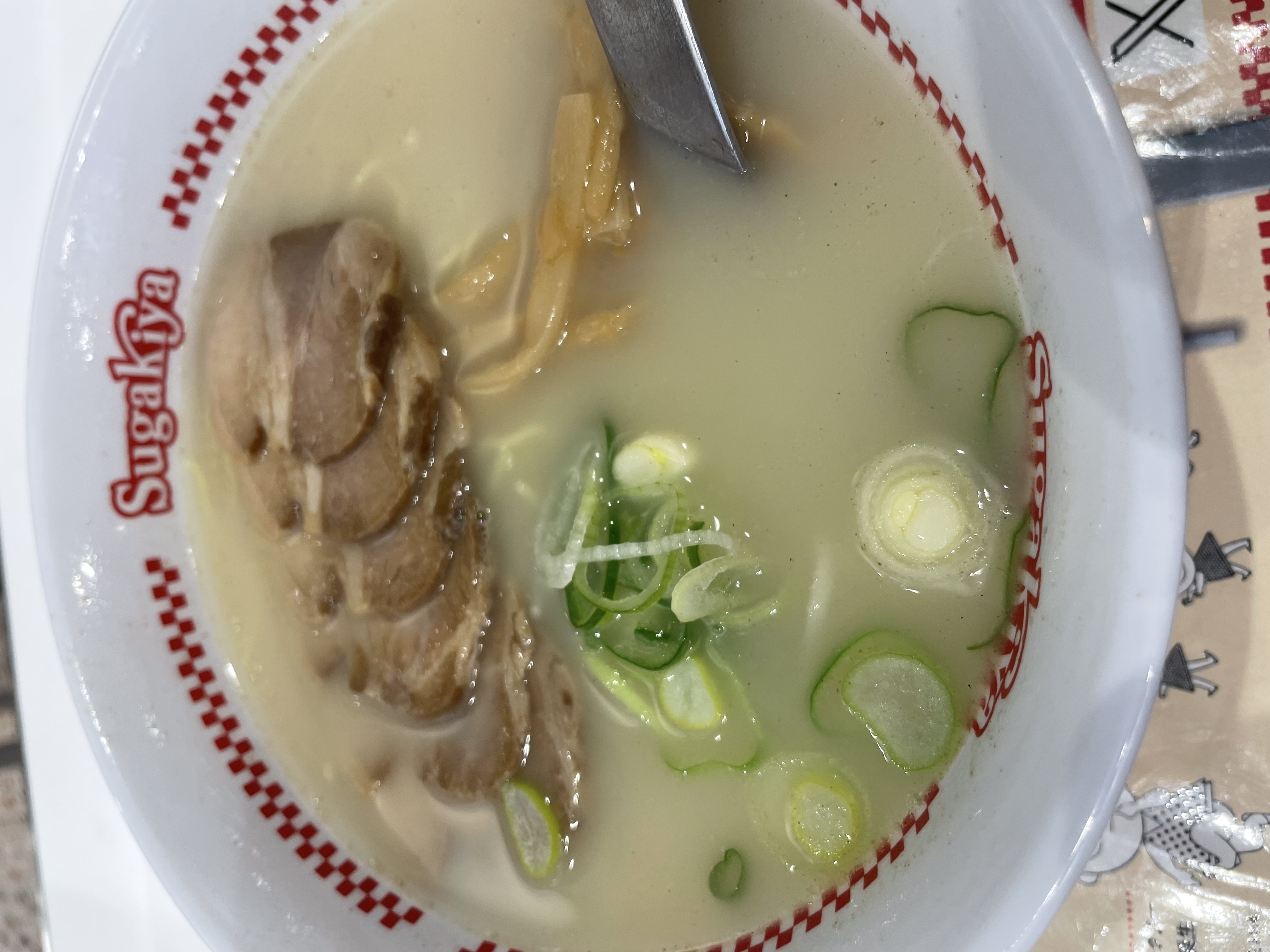 スガキヤ肉入りラーメンの画像